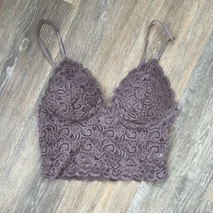 Purple Wishlist Long Line Bra with Padding